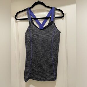 lululemon 2 in 1 tank *built in bra